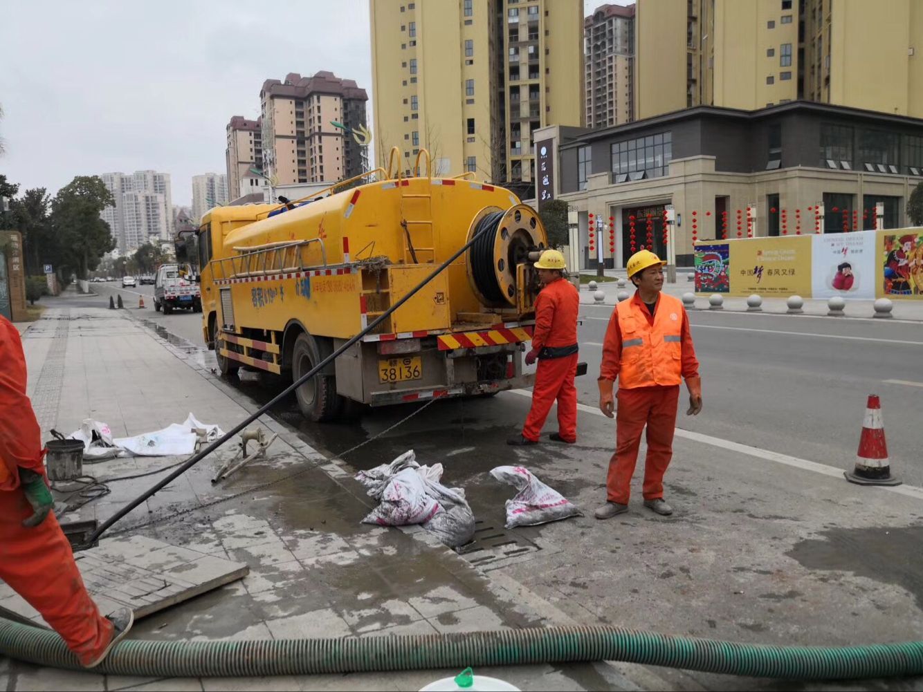 杭锦排污管道清淤-管道清洗